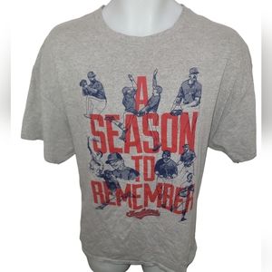 CLEVELAND INDIANS Tee Adult XL A Season To Remember T-Shirt MLB